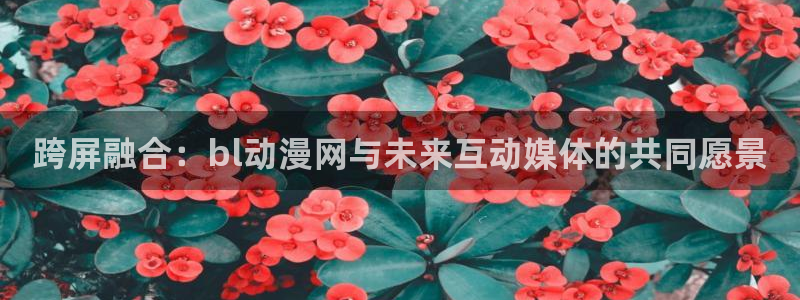 风车动漫在线看免费完整版：跨屏融合：bl动漫网与未来互动媒体的共同愿景